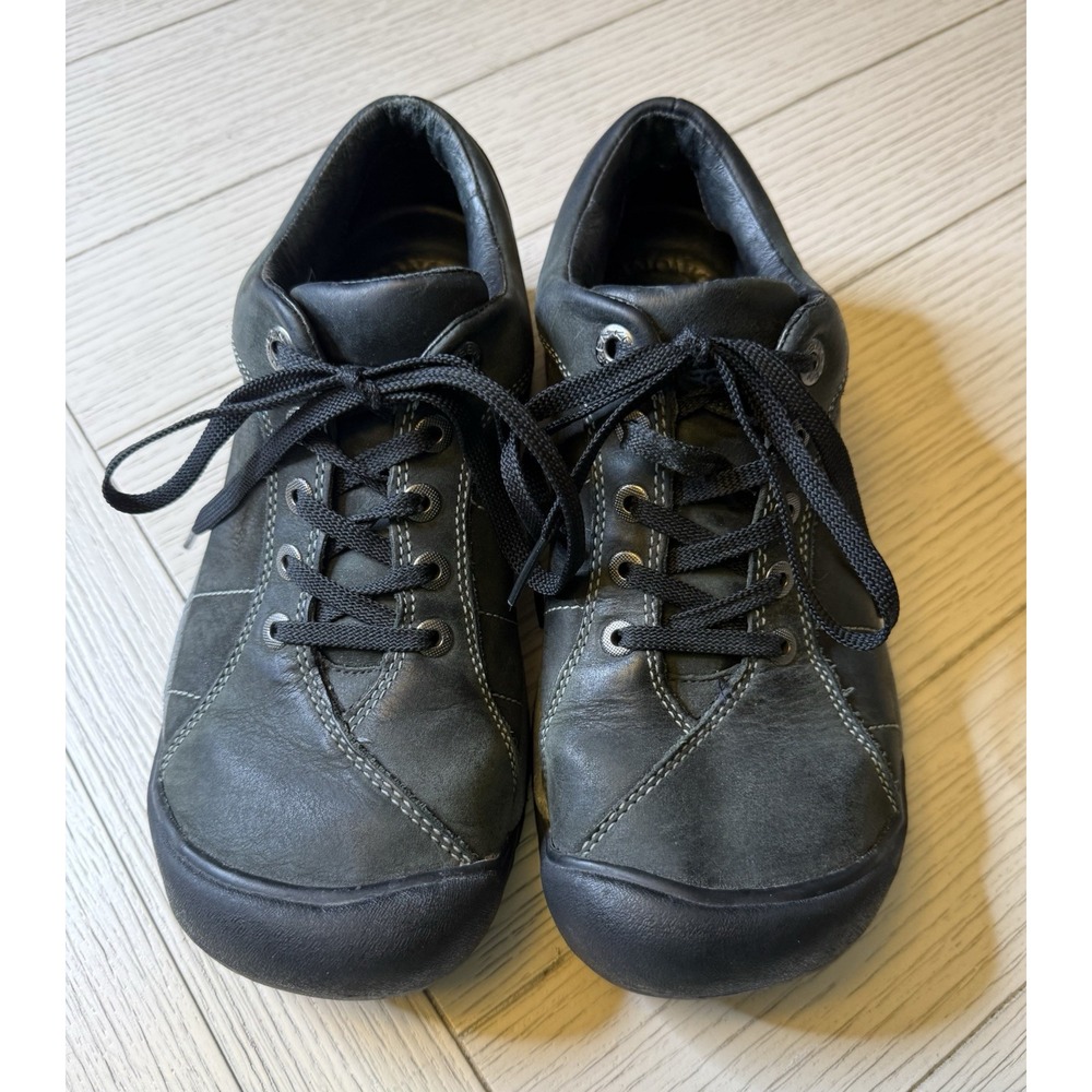 Keen‎ Presidio Shoes Womens Size 8 Black Leather Outdoor Hiking Casual Sneakers